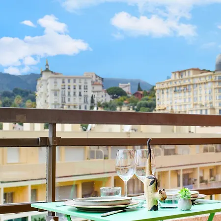 Avec Terrase Et Climatisation 公寓 芒通